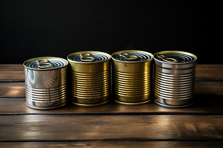 金属罐头产品锡罐高清图片