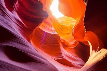 阳光明媚的羚羊峡谷图片
