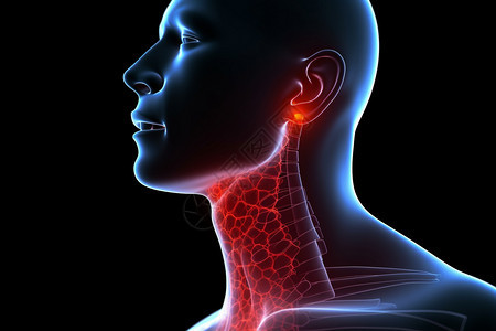 生物学喉咙痛抽象概念图图片