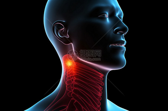 喉咙痛蔓延到颈部图片