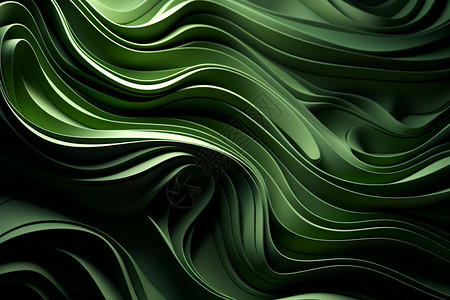 有质感的绿色波纹图片