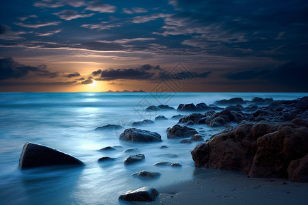 浪漫海平线风景壁纸高清图片