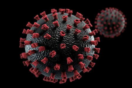 病毒3D微观粒子图片