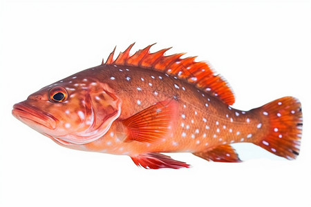 奇特的红色石斑鱼图片