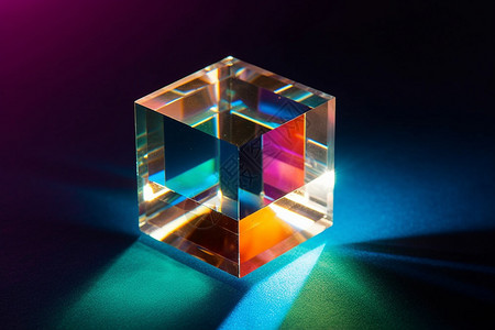 物理光学射线折射的光学玻璃图片