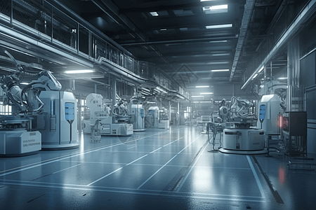 创新科技智能机器人生产工厂图片
