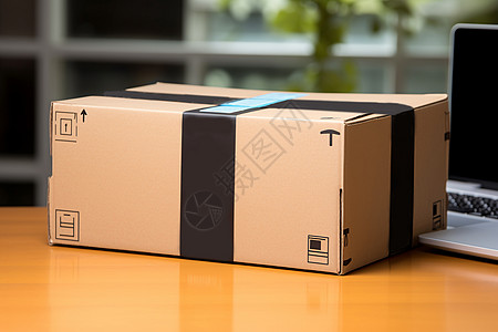 快递包装盒纸箱亚马逊高清图片