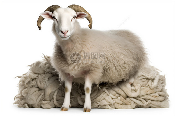 绵羊的毛皮图片