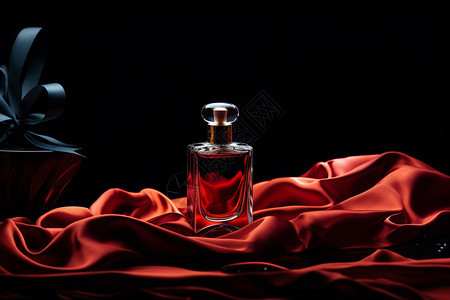 黑暗炫酷香水产品展示背景图片