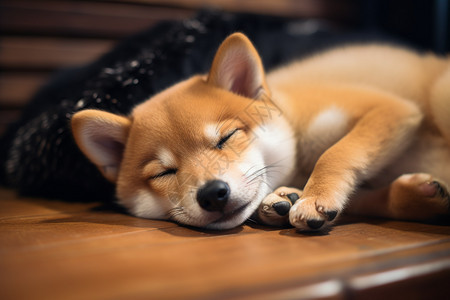 睡觉中的小狗图片