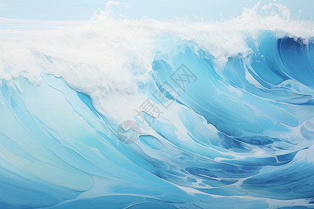 蓝色的大海海浪图片
