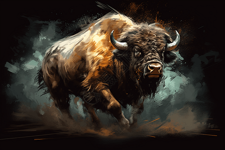 西班牙斗牛场上的斗牛插图图片