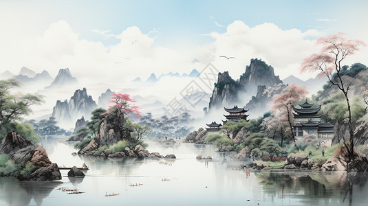 美丽的风景画图片