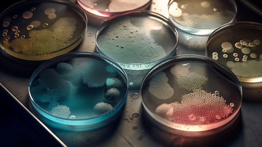 实验里的细菌培养皿图片