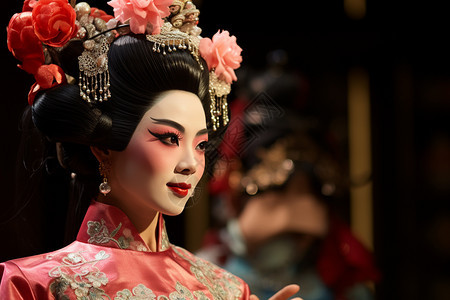 舞台上的传统京剧演员图片