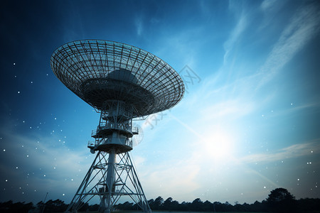 远程无线卫星接收设备背景图片