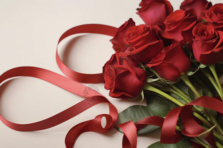 浪漫的红色玫瑰图片