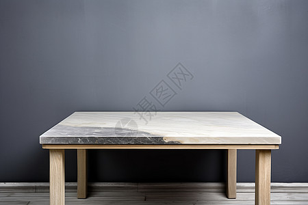 家具广告灰墙壁下的桌子背景