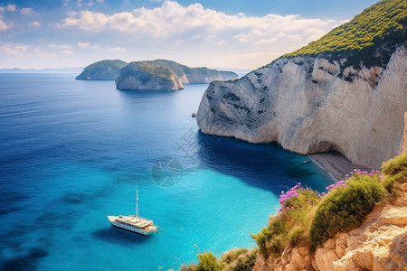 希腊海边旅行图片