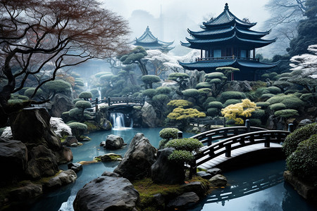中国风古典园林图片