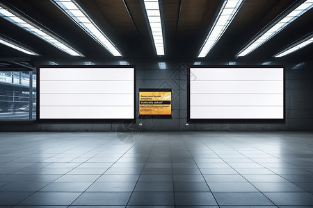 地铁里的广告位图片