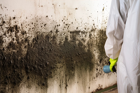 清除室内房屋墙体的霉菌图片