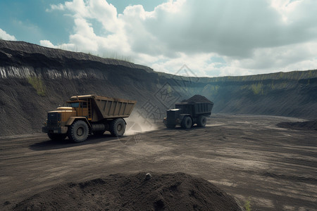 煤炭矿物质运输图片