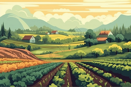 农村地区有机农业图片