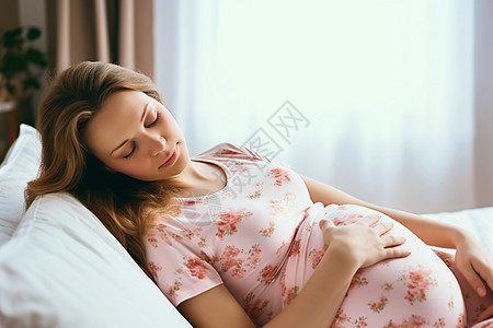 孕妇在睡觉图片