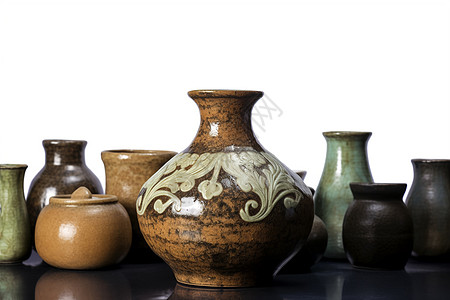 复古历史的古董陶器图片