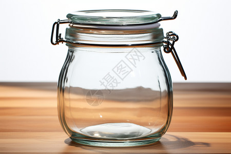 简约的玻璃罐子背景图片
