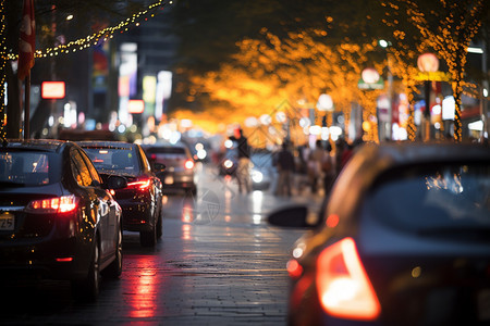 道路上的汽车图片