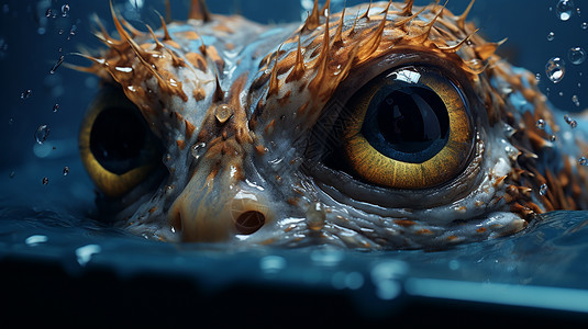 海鱼的大眼睛图片