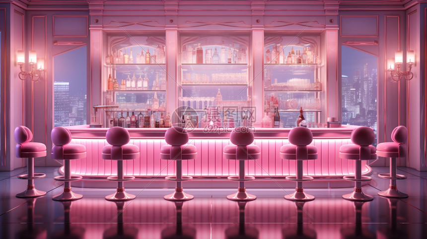 浪漫美丽的酒吧图片