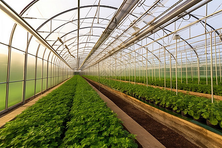 温室栽培现代农业温室大棚背景