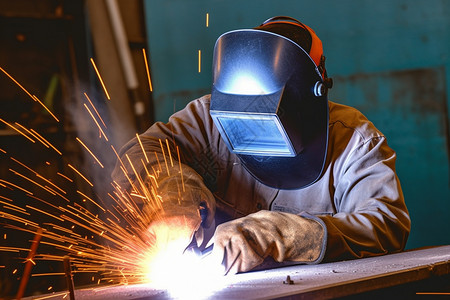 金属加工的工人图片