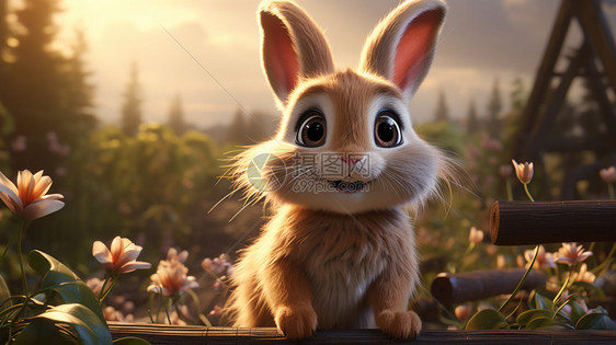 漂亮的可爱兔图片