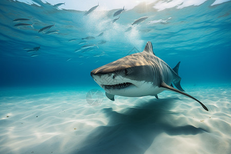 危险的深海鲨鱼图片