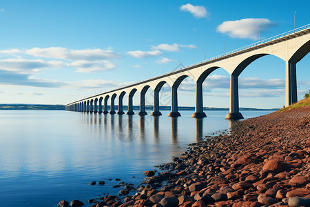 明石海峡大桥跨海大桥建筑背景