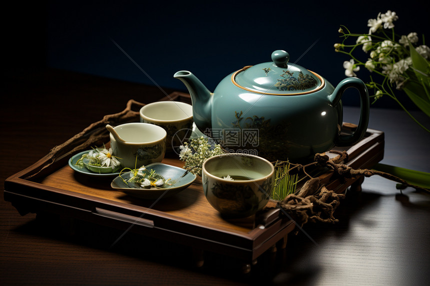 陶器茶具图片
