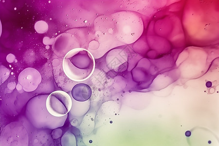 紫色气泡背景图片