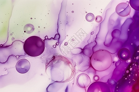 渐变抽象的紫色气泡背景图片