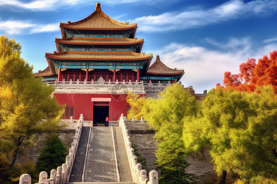 有着中国宫殿的影视基地图片