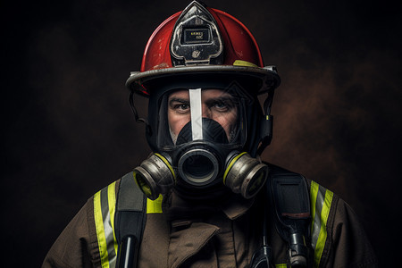 紧急救援的消防员图片