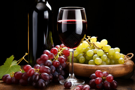 传统发酵红葡萄酒图片
