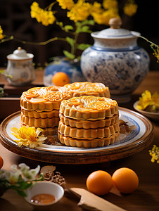 传统中式月饼图片