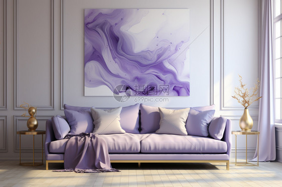紫色的抽象家装壁纸图片