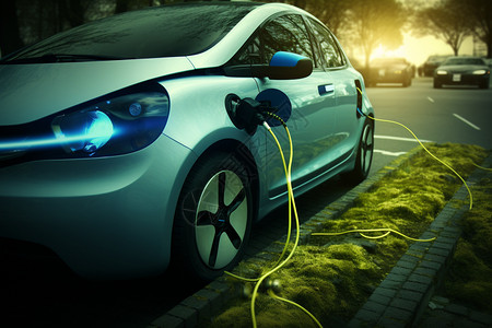 现代新能源动力汽车图片