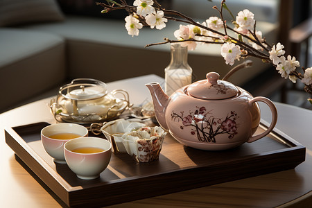 东方品茶文化的茶壶图片