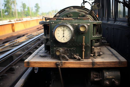 火车破旧的发电机图片